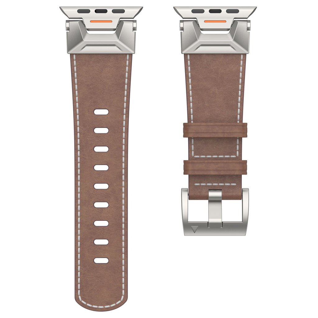 Pioneer Leather Strap for Aurora Smartwatch Titanium Buckle