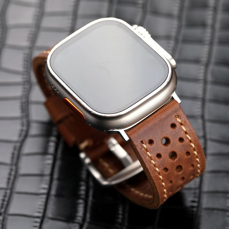 TimberBuilt Vintage Leather Band for Apple Watch Ultra
