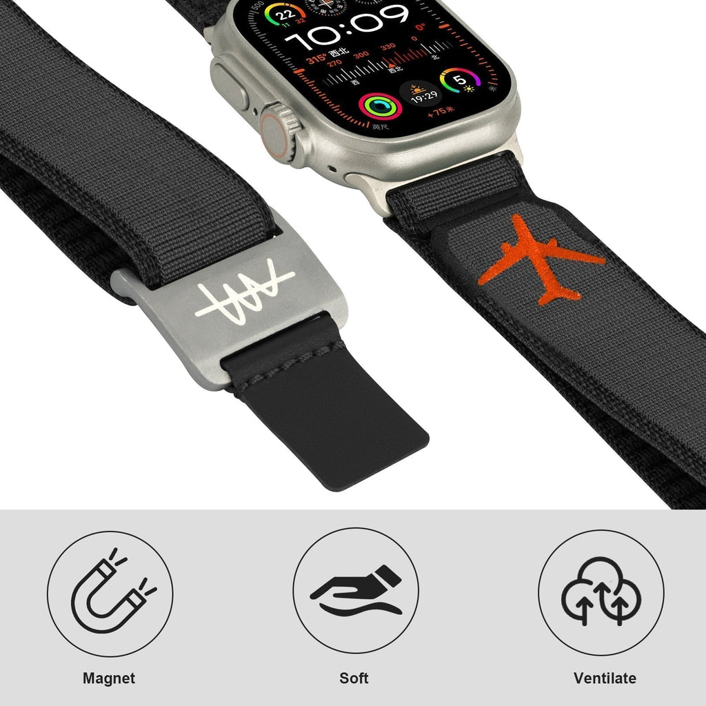AeroPeak Magnetic Nylon Watch Strap For Apple Watch