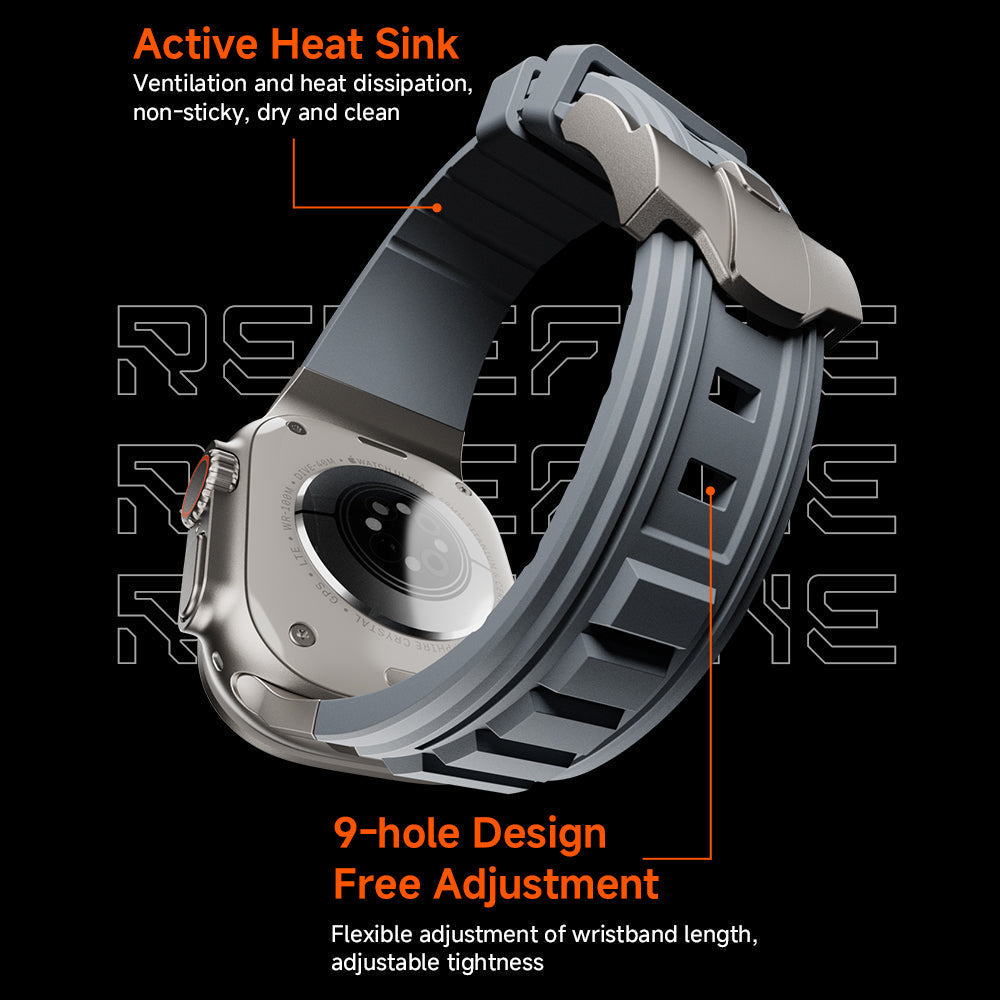 ZenithFlex Ventilated Tactical Silicone Band For Apple Watch