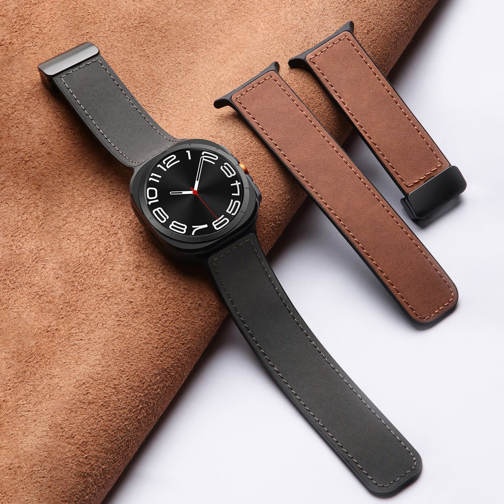 NovaGear Magnetic Leather-Silicone Strap for Ultra Watch