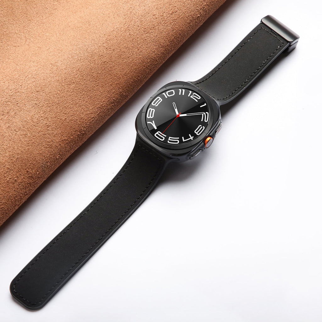 NovaGear Magnetic Leather-Silicone Strap for Ultra Watch