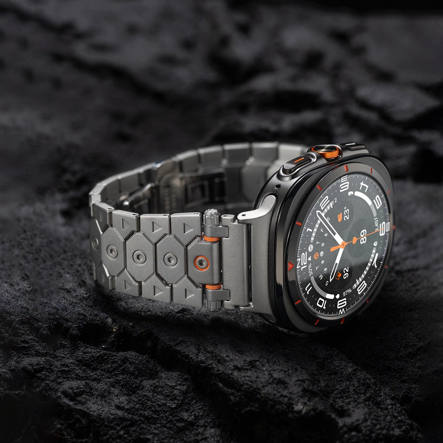 Nova Geometric Stainless Steel Strap for Galaxy Ultra