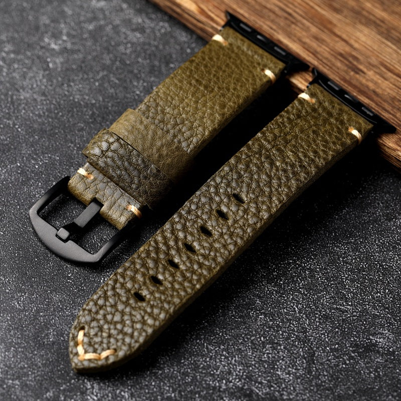 Verdant Pebbled Leather Strap for Nova Timewatch Ultra