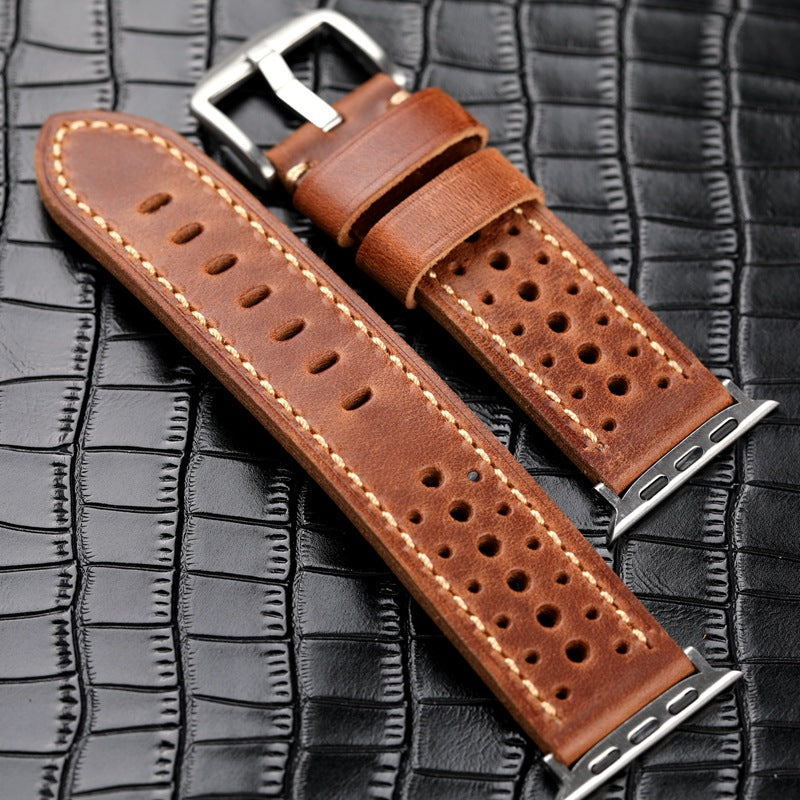 TimberBuilt Vintage Leather Band for Apple Watch Ultra