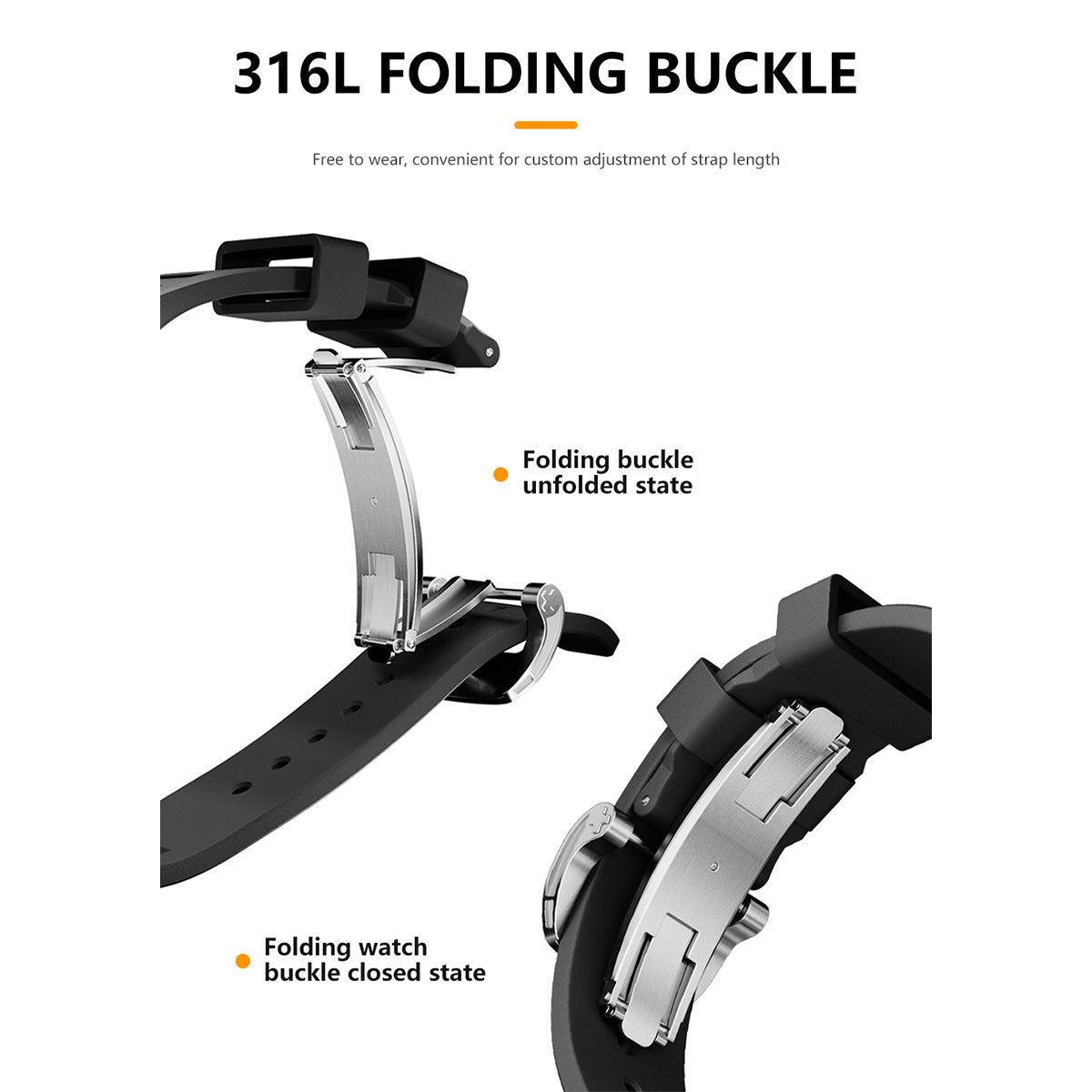 VeloFlex Fluororubber Apple Watch Strap Heat Resistant