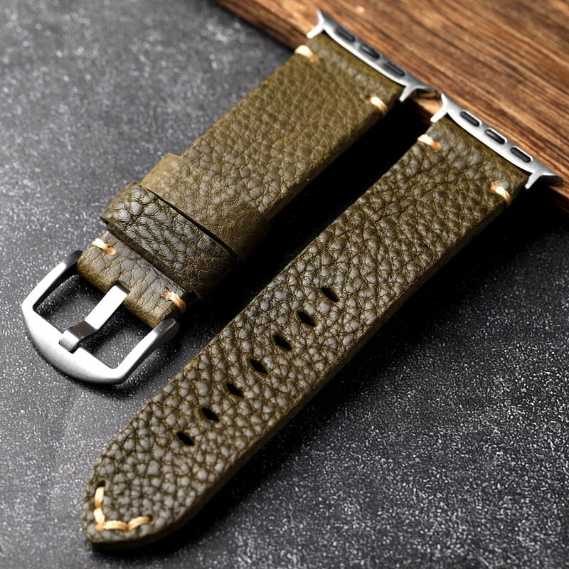 Verdant Pebbled Leather Strap for Nova Timewatch Ultra