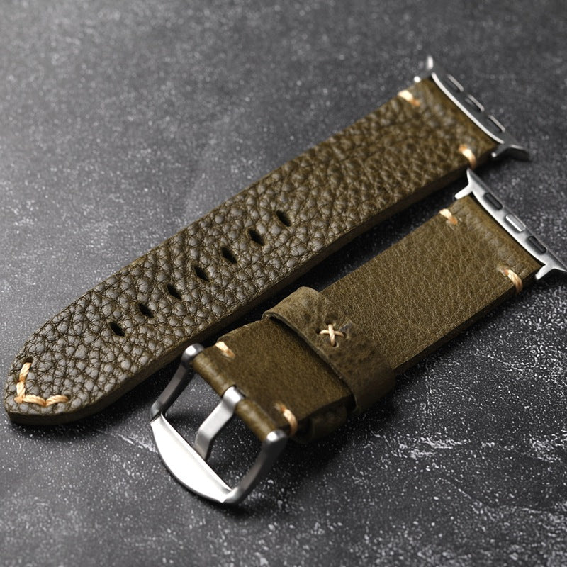 Verdant Pebbled Leather Strap for Nova Timewatch Ultra
