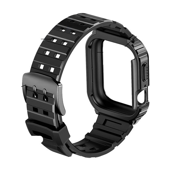 NovaFlex Silicone Band And Steel Case For Apple Watch
