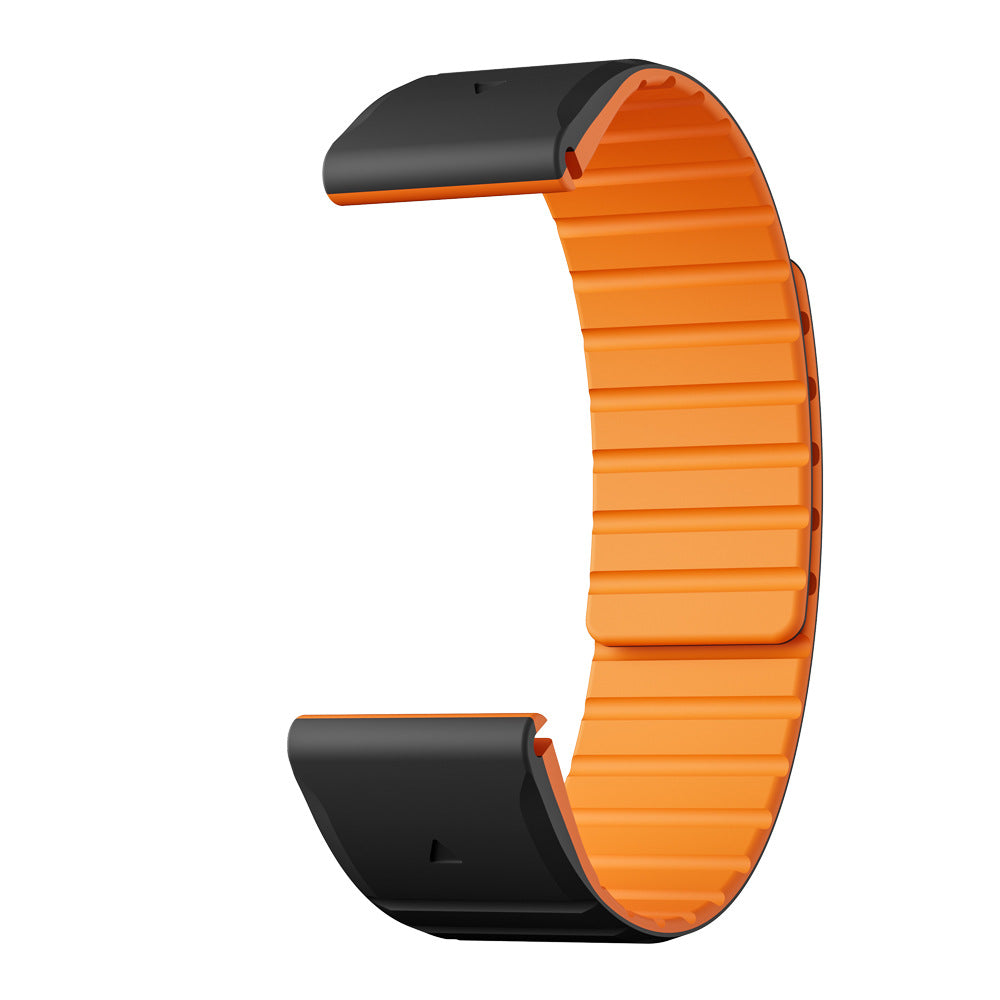 NovaFlex Dual-Color Silicone Magnetic Strap for Garmin Watch