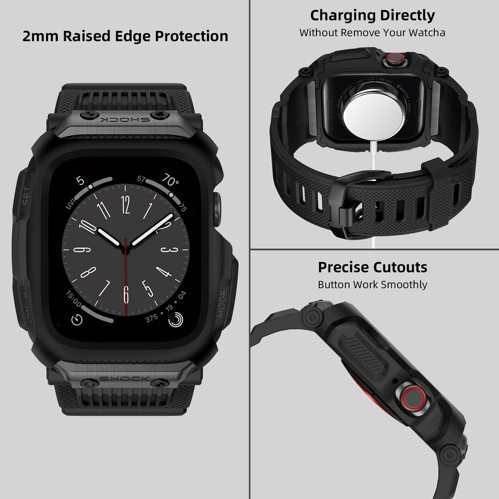 NovaGuard Shield for Apple Watch Shockproof TPU Kit