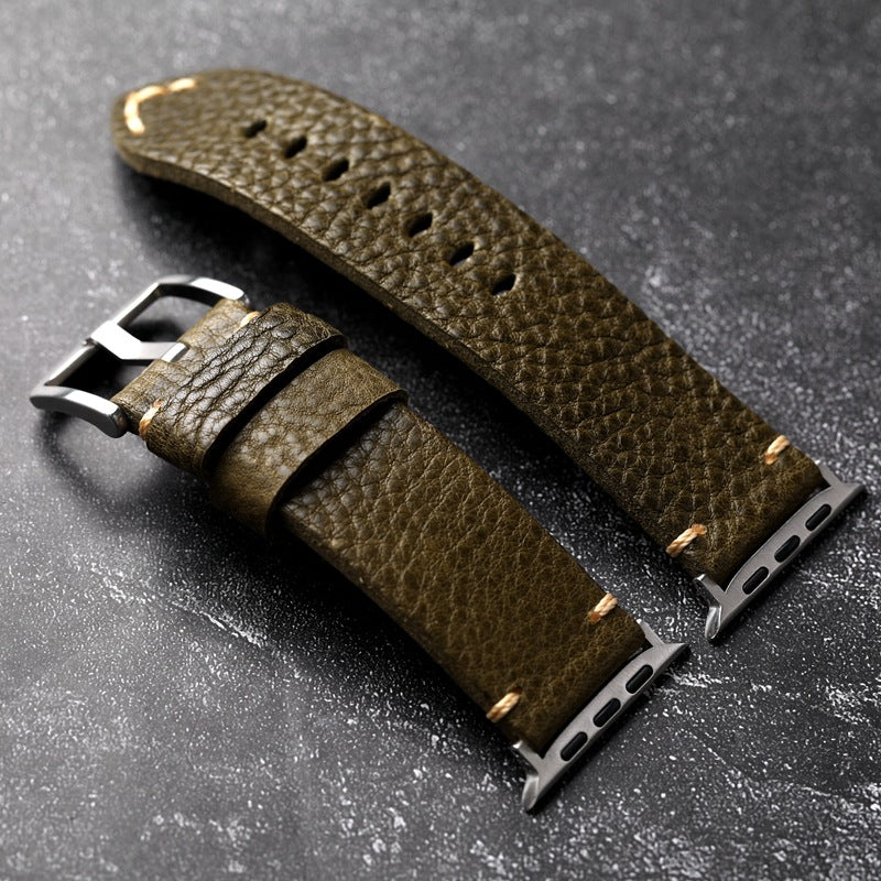Verdant Pebbled Leather Strap for Nova Timewatch Ultra