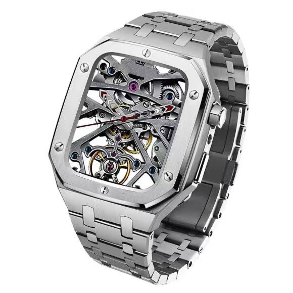 Nova Gear Polished Stainless Apple Watch Case Set 45-52mm