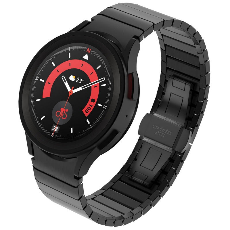 Stainless Steel Butterfly Buckle Band For NovaWatch Pro Series