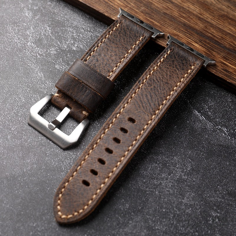 Astravale Handmade First Grain Cowhide Strap for Apple Watch