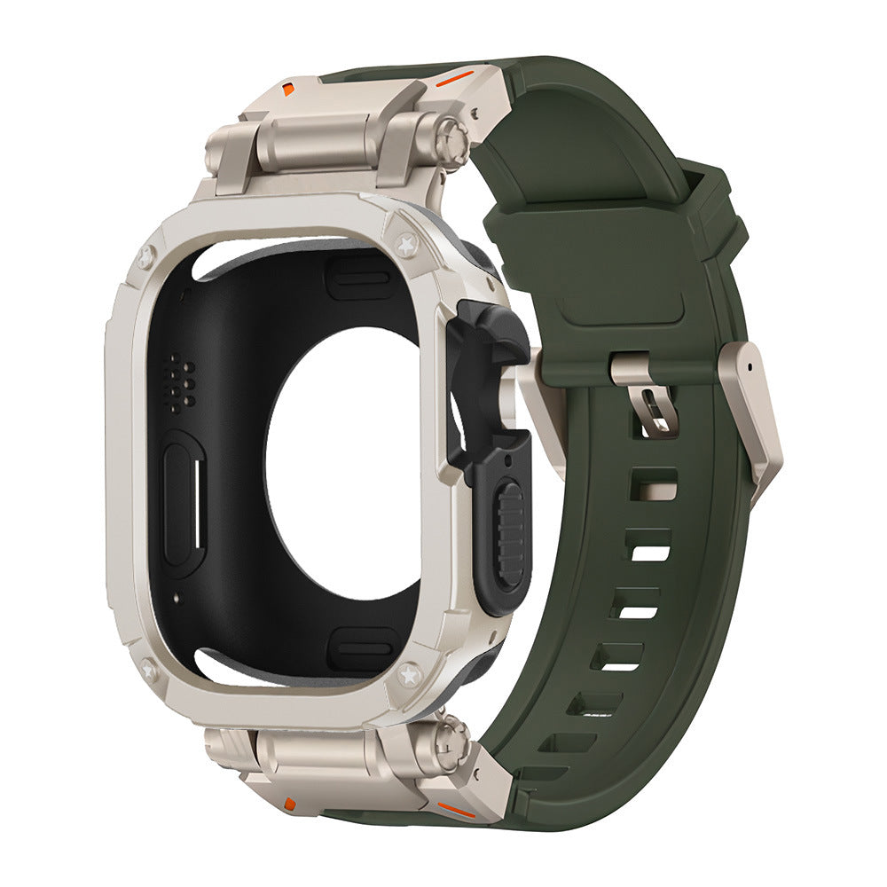 PathGuard 2-In-1 Apple Watch Case With Fluoro Rubber Strap