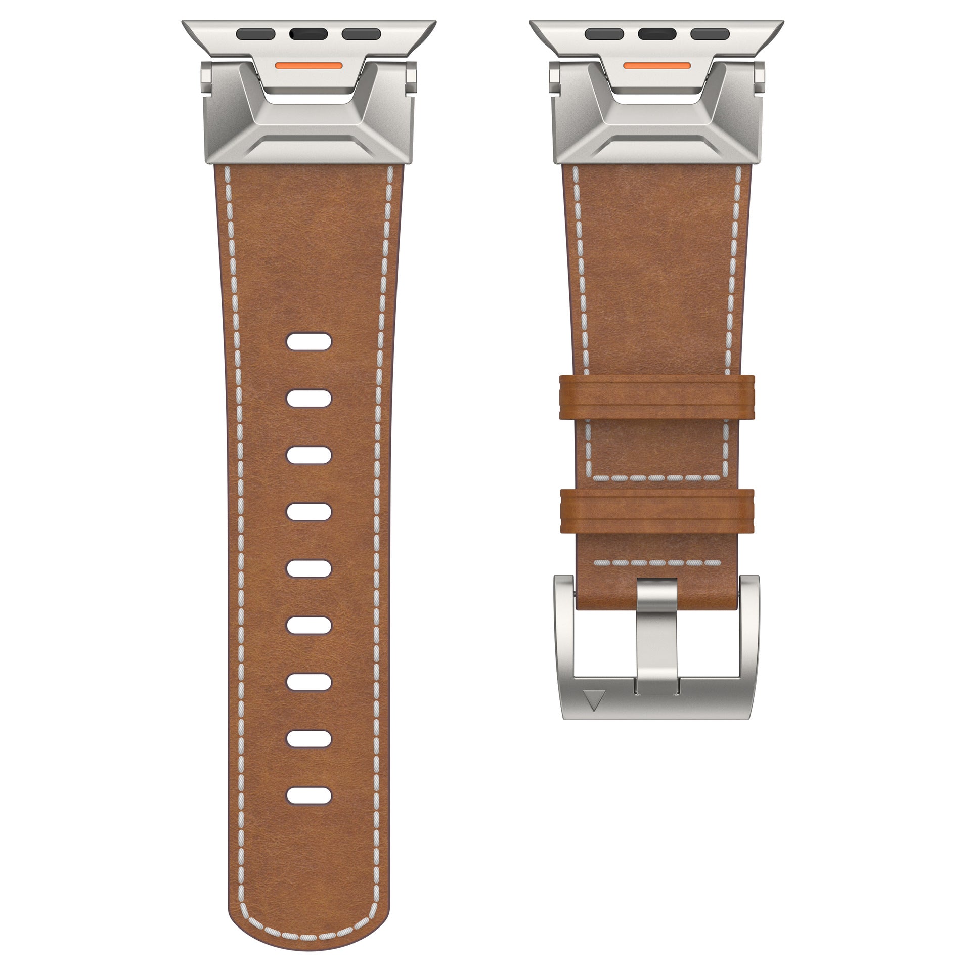 Pioneer Leather Strap for Aurora Smartwatch Titanium Buckle