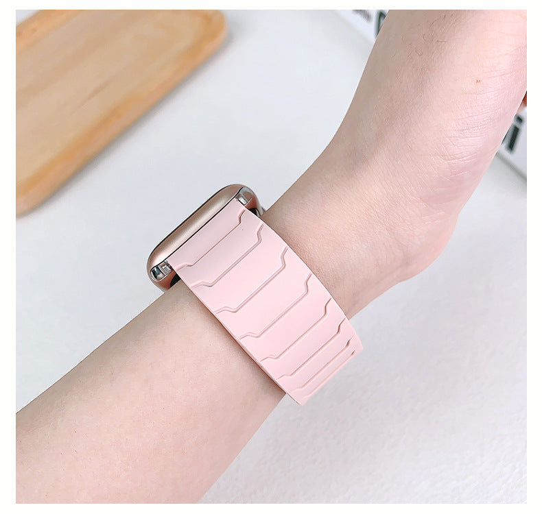 NovaShield Silicone Magnetic Strap For Apple Watch