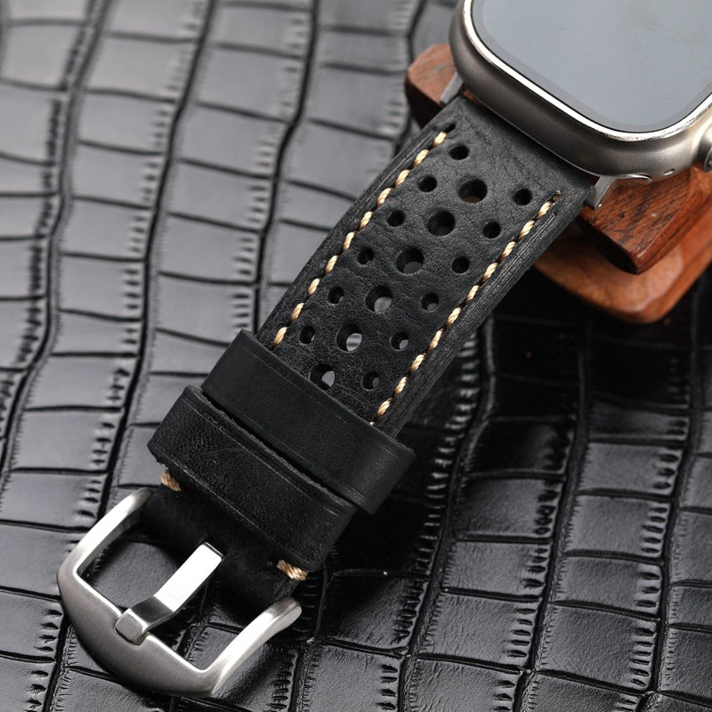 TimberBuilt Vintage Leather Band for Apple Watch Ultra