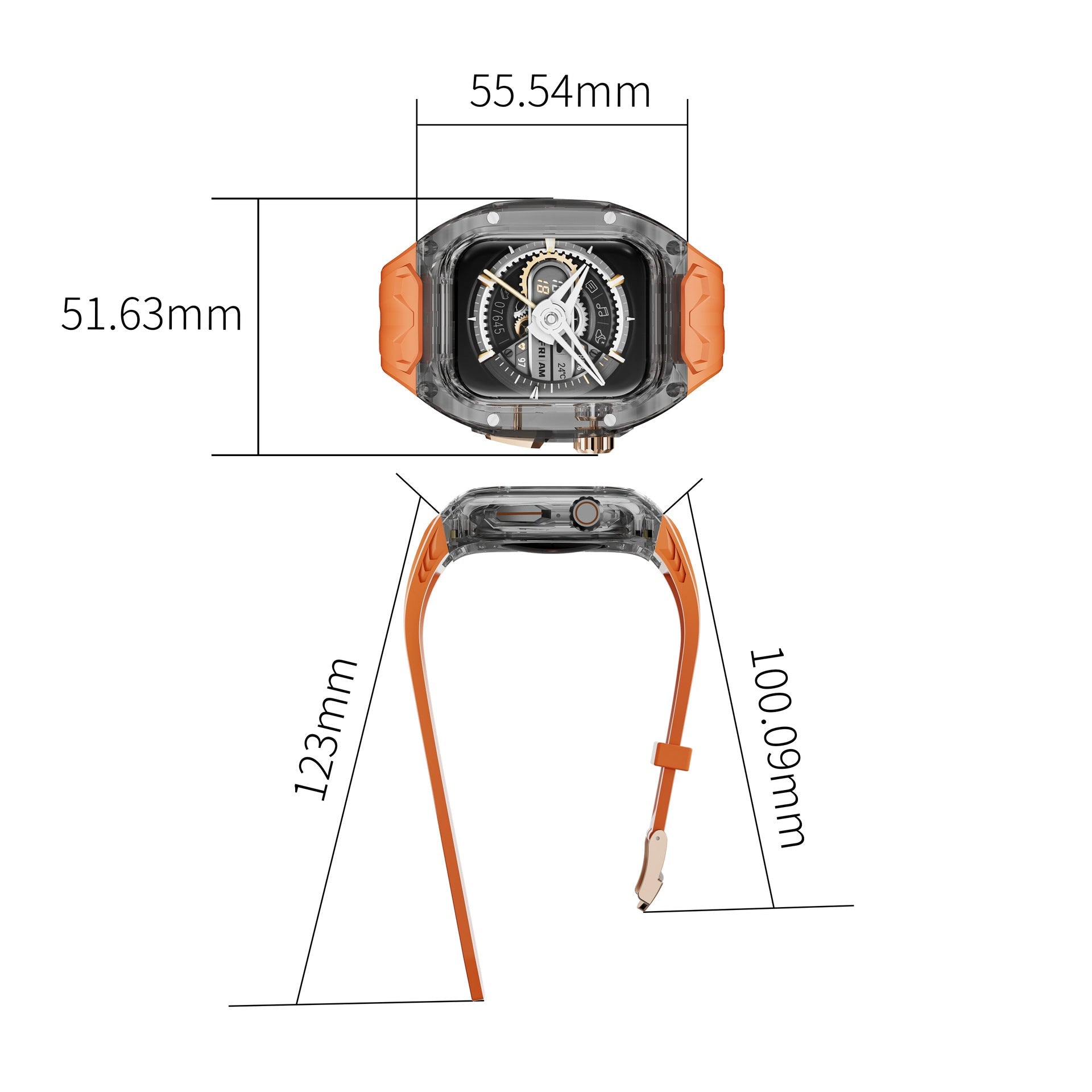 GlacierGuard Apple Watch Case Series Polycarbonate Silicone