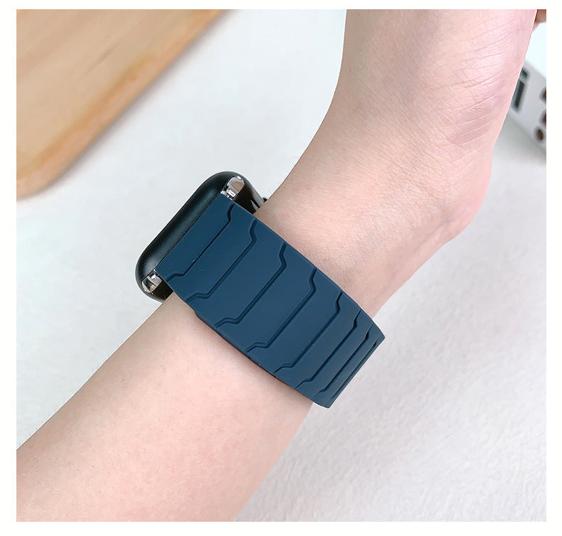 NovaShield Silicone Magnetic Strap For Apple Watch