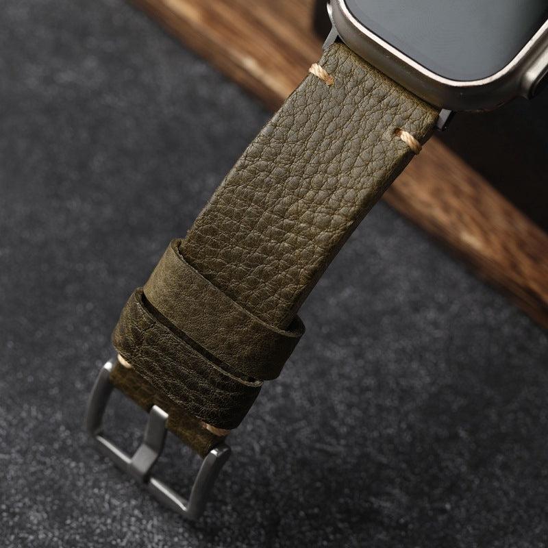 Verdant Pebbled Leather Strap for Nova Timewatch Ultra