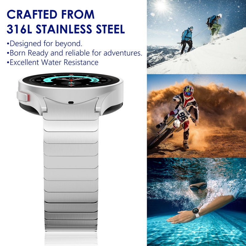 Stainless Steel Butterfly Buckle Band For NovaWatch Pro Series