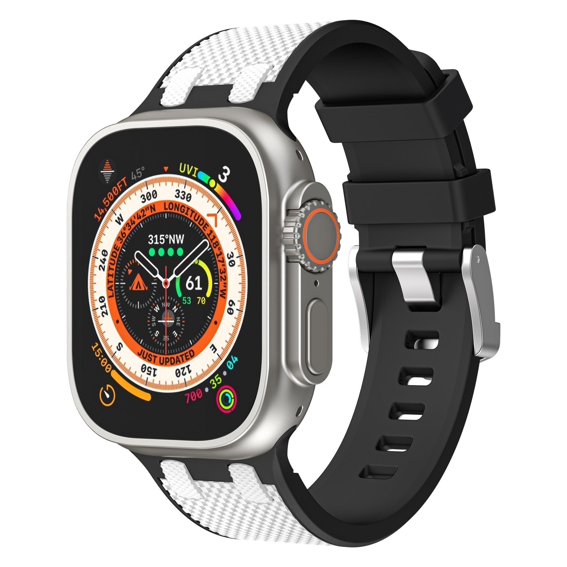 NovaFlex Silicone Band for Apple Watch Two-Tone Comfort Fit