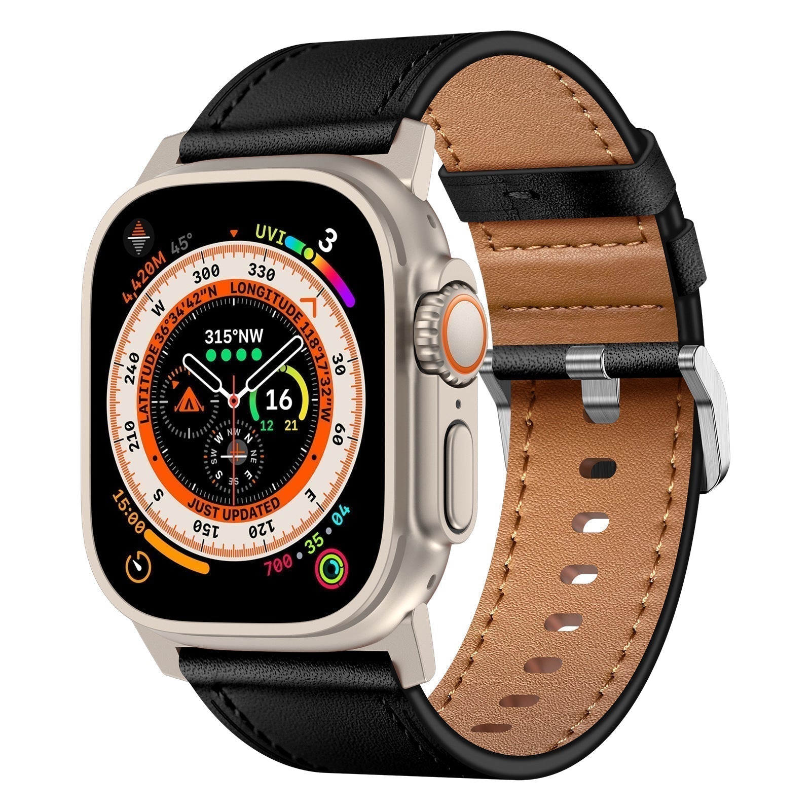 Rockridge Crazy Horse Leather Band For Apple Watch Durable