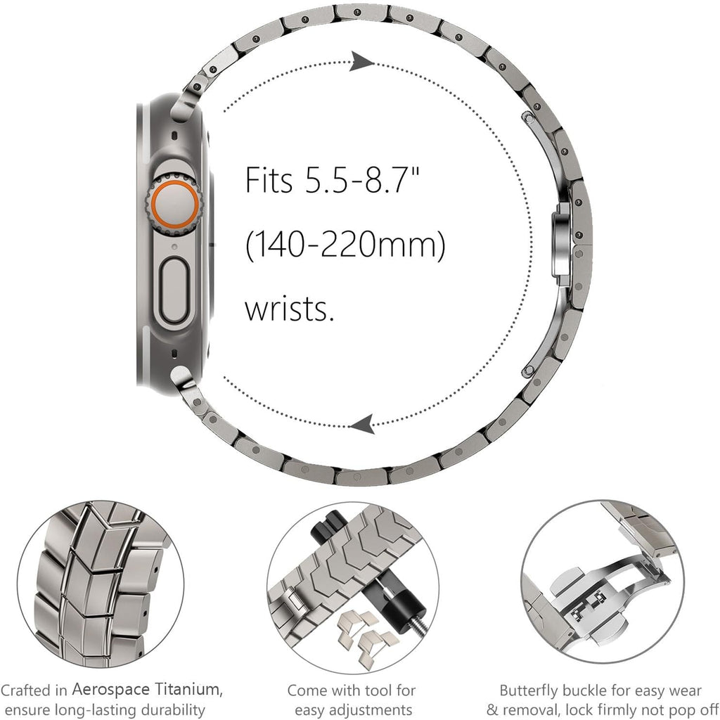 Lumen Titanium Alloy Watch Band For Apple Ultra 2 49mm