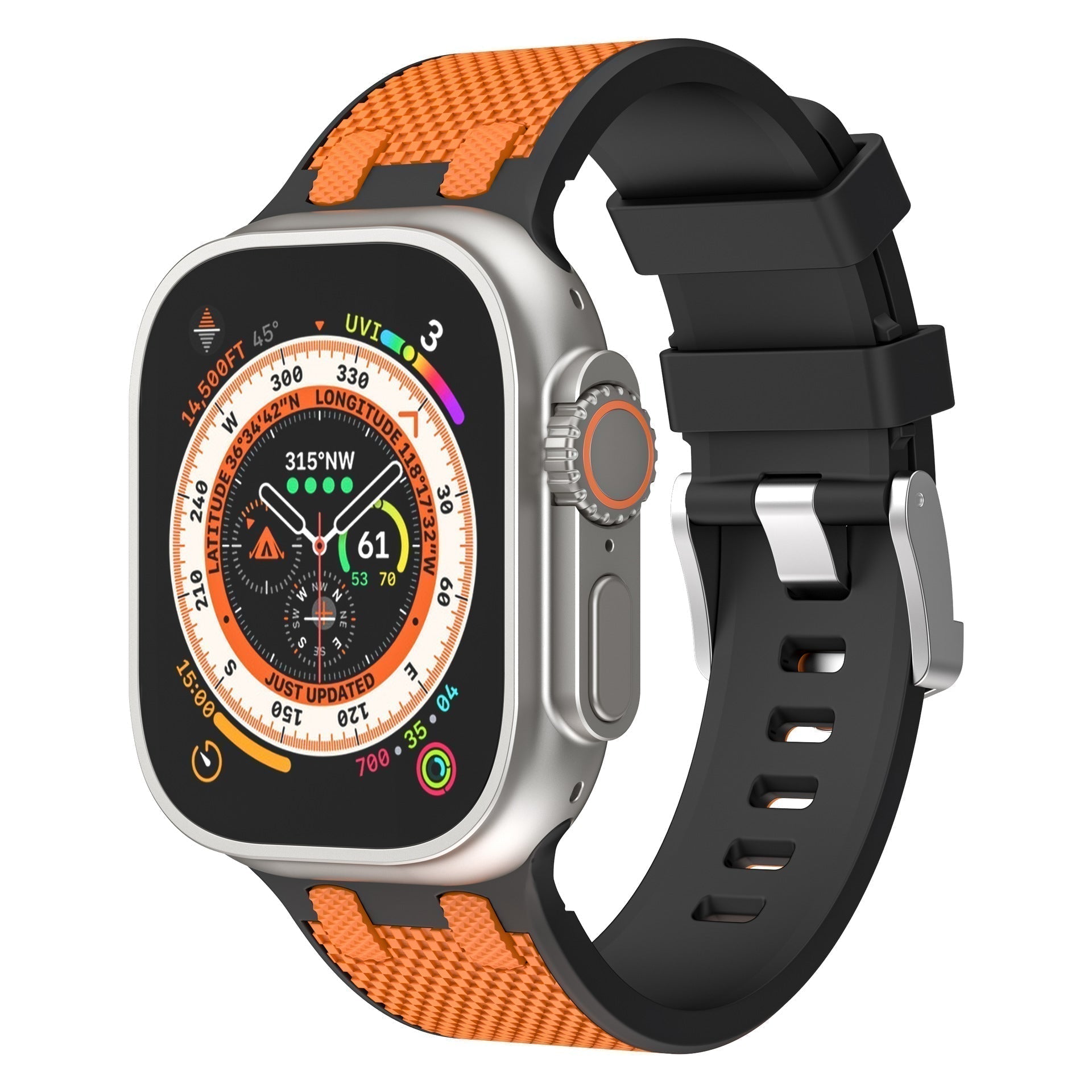 NovaFlex Silicone Band for Apple Watch Two-Tone Comfort Fit