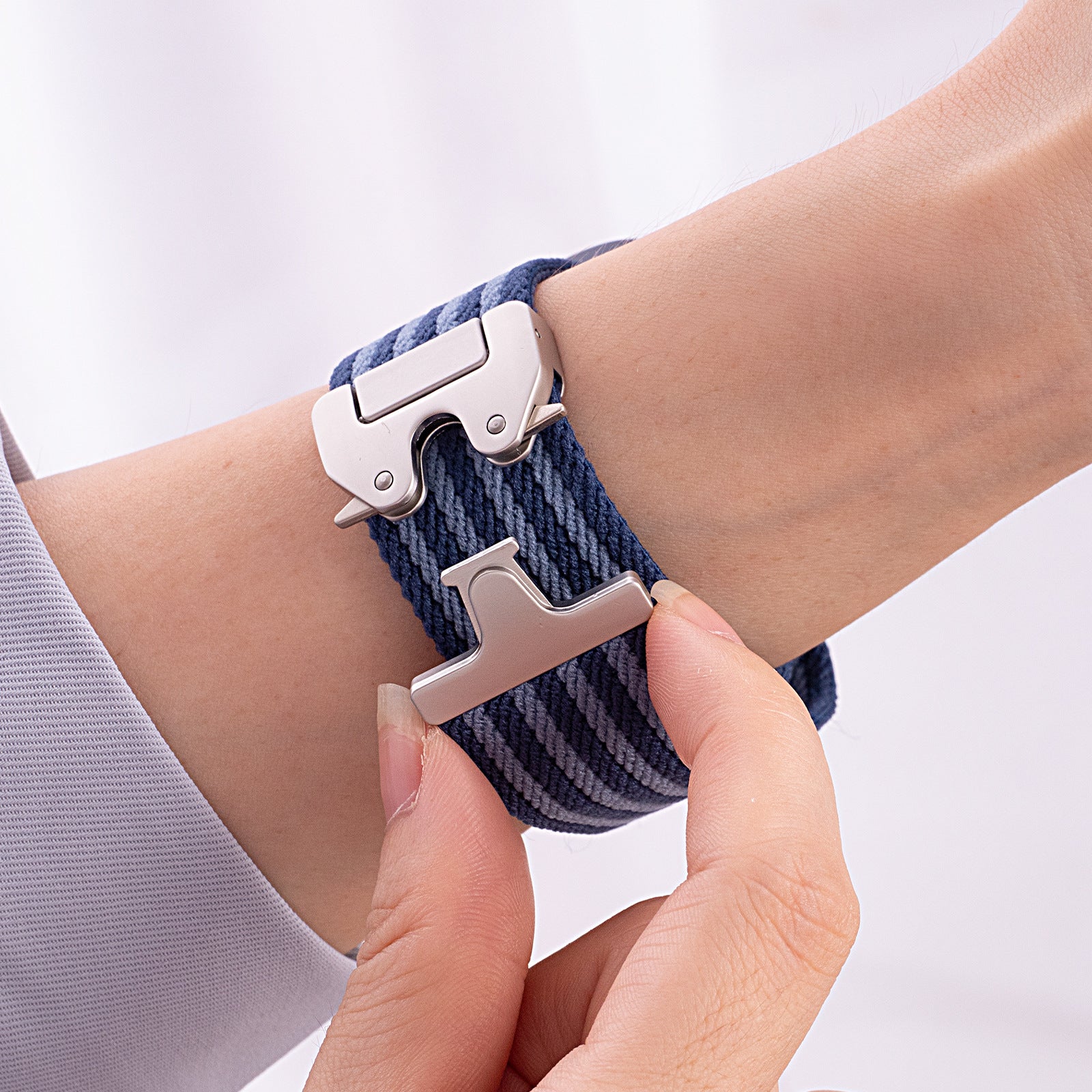 Parachute Buckle Nylon Braided Band for Nova Watch