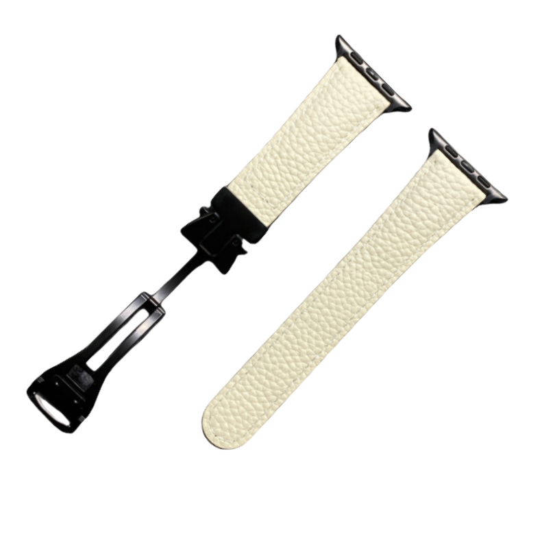 AeroGuard Leather Magnetic Buckle Strap For Apple Watch