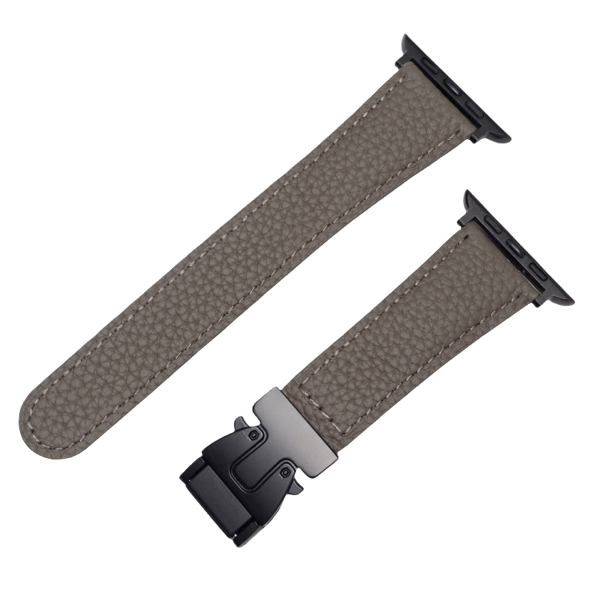 AeroGuard Leather Magnetic Buckle Strap For Apple Watch