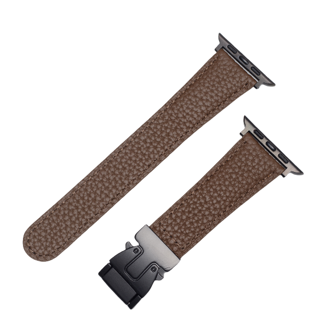 AeroGuard Leather Magnetic Buckle Strap For Apple Watch