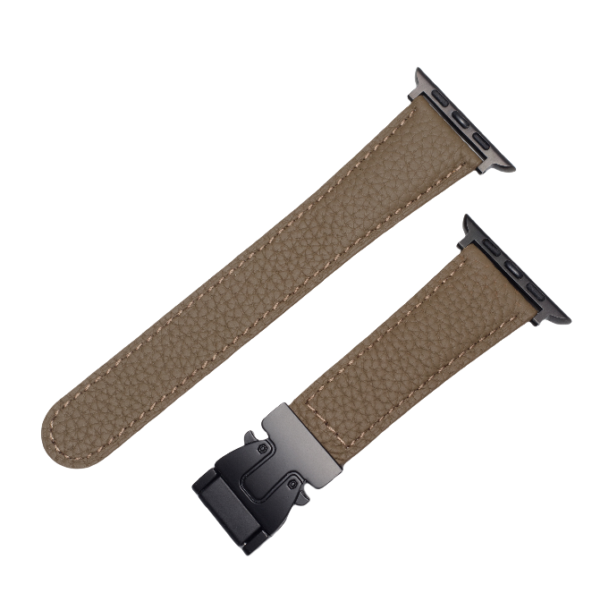 AeroGuard Leather Magnetic Buckle Strap For Apple Watch