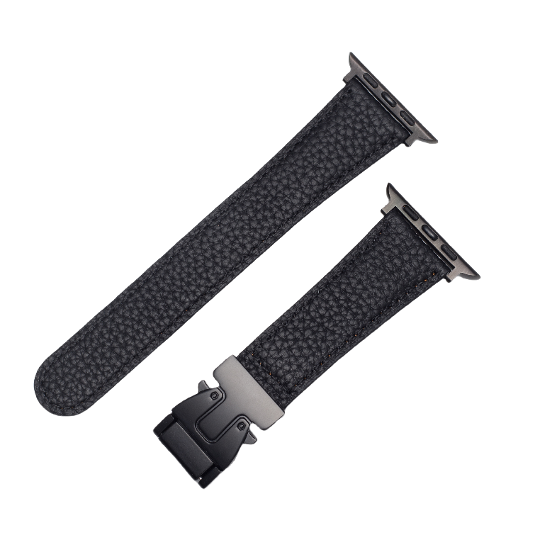 AeroGuard Leather Magnetic Buckle Strap For Apple Watch