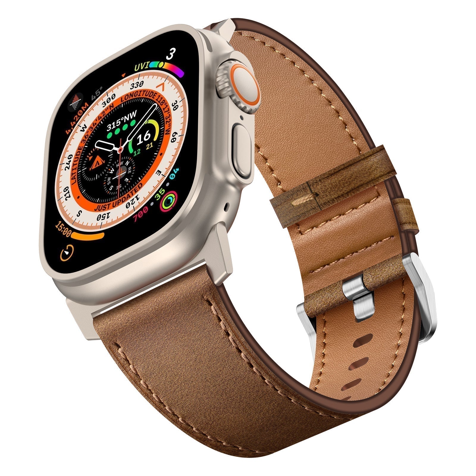 Rockridge Crazy Horse Leather Band For Apple Watch Durable