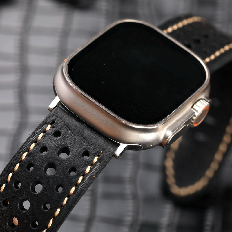 TimberBuilt Vintage Leather Band for Apple Watch Ultra