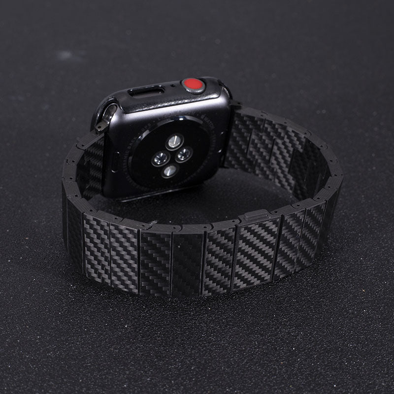 ZephyrWeave Kohlefaserarmband mit Aramidüberzug für Apple Watch