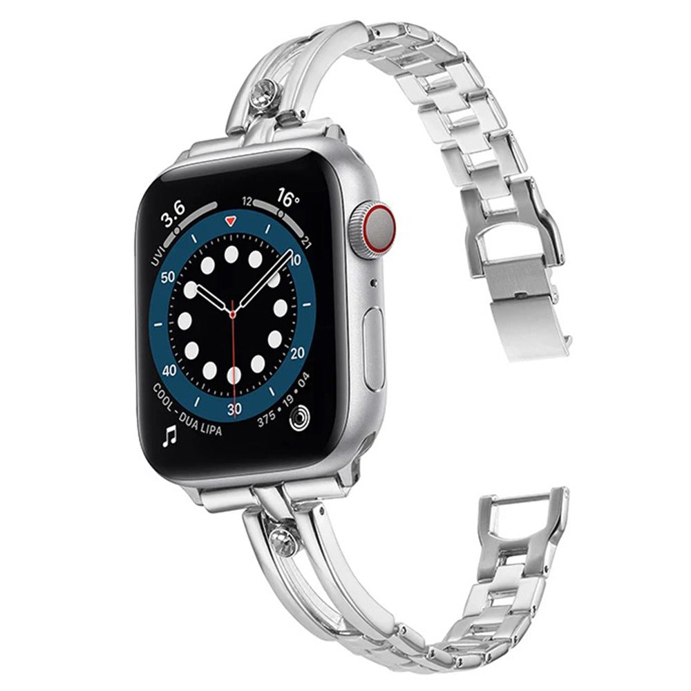 AuroraLux Diamond Hollow Round Band For Apple Watch