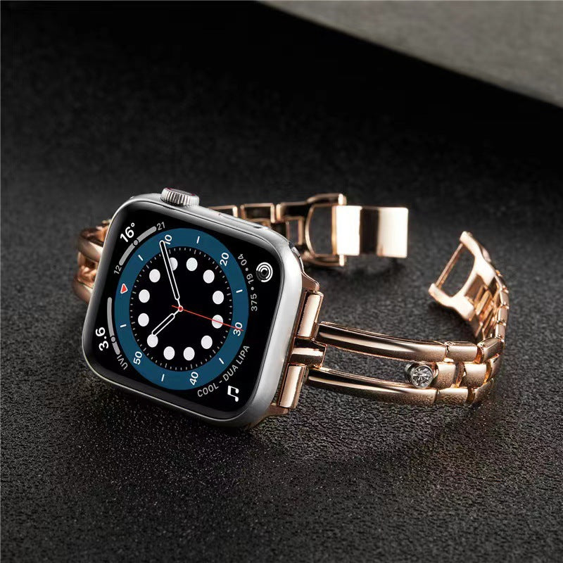 AuroraLux Diamond Hollow Round Band For Apple Watch