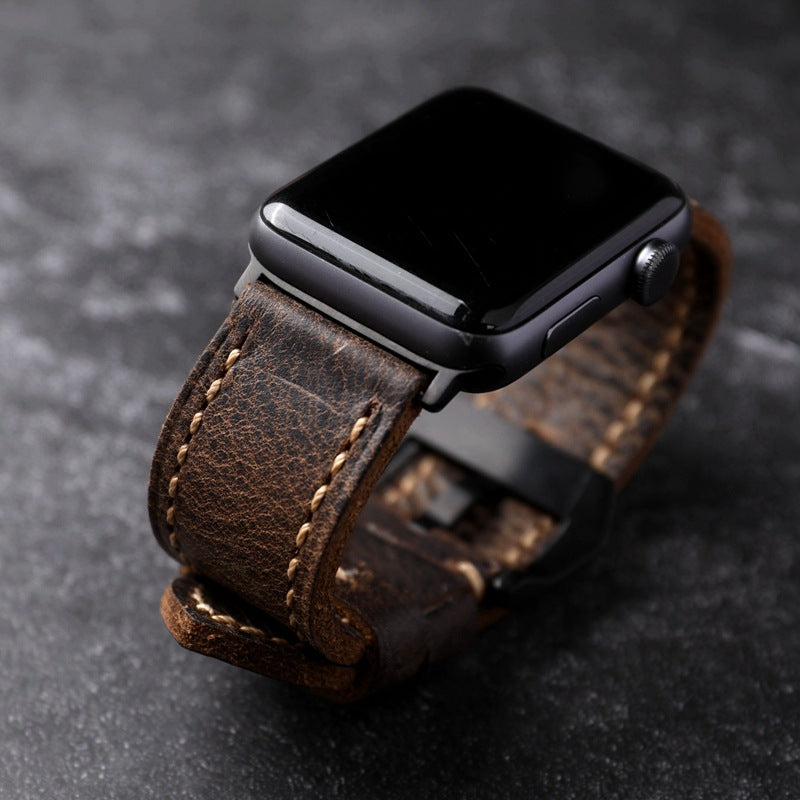 Astravale Handmade First Grain Cowhide Strap for Apple Watch