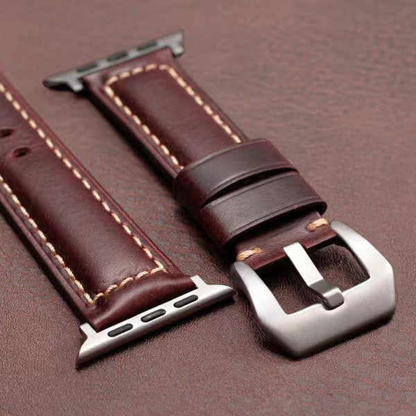 Nova Nappa Leather Apple Watch Band Italian 5.8–8.5 In
