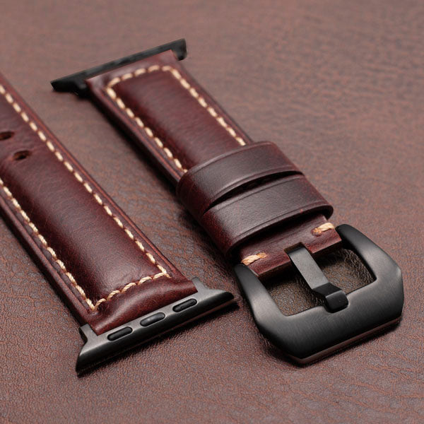 Nova Nappa Leather Apple Watch Band Italian 5.8–8.5 In