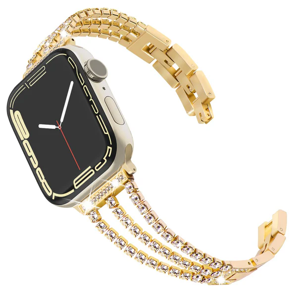 AuroraLink Diamond Bracelet for Smartwatch Stainless Steel