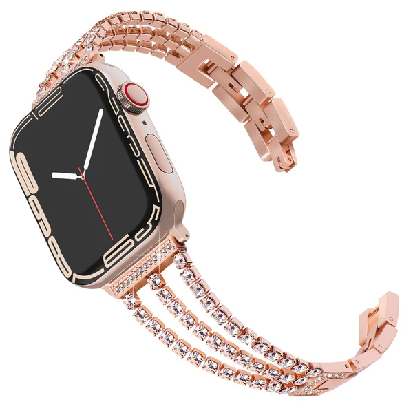 AuroraLink Diamond Bracelet for Smartwatch Stainless Steel
