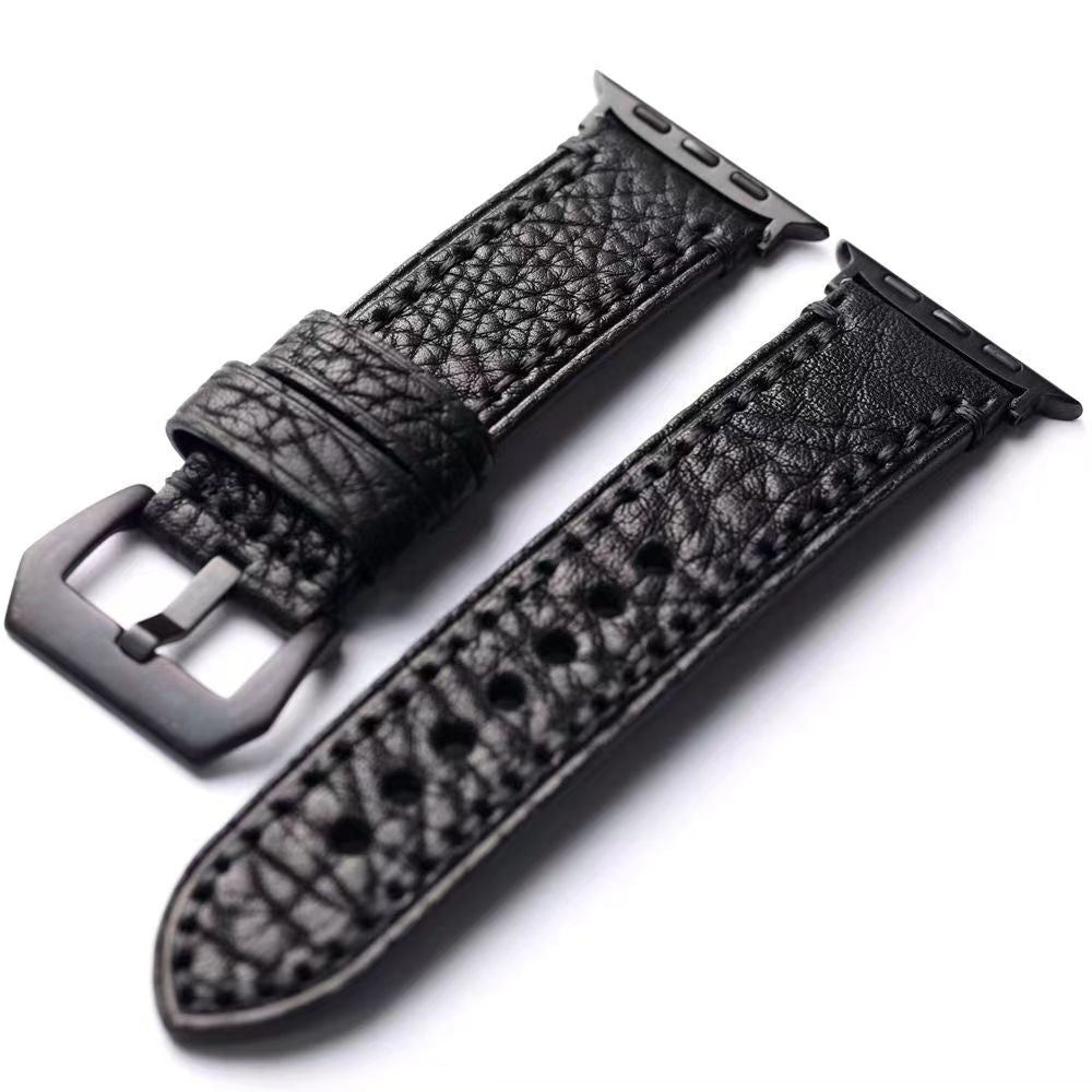 Handmade Top Grain Leather Smartwatch Strap Vintage Style