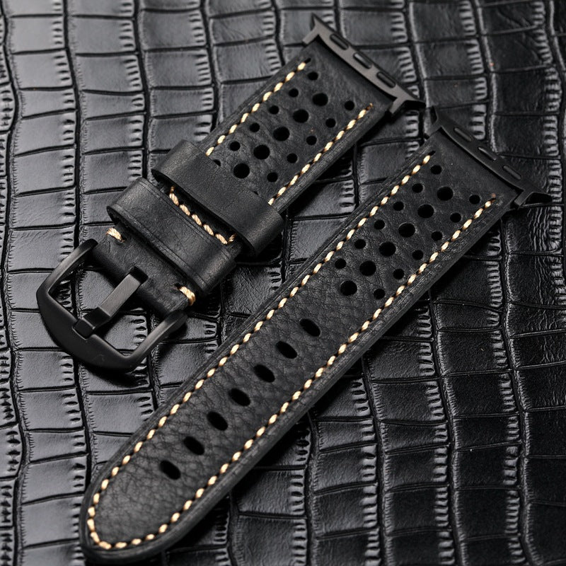 TimberBuilt Vintage Leather Band for Apple Watch Ultra