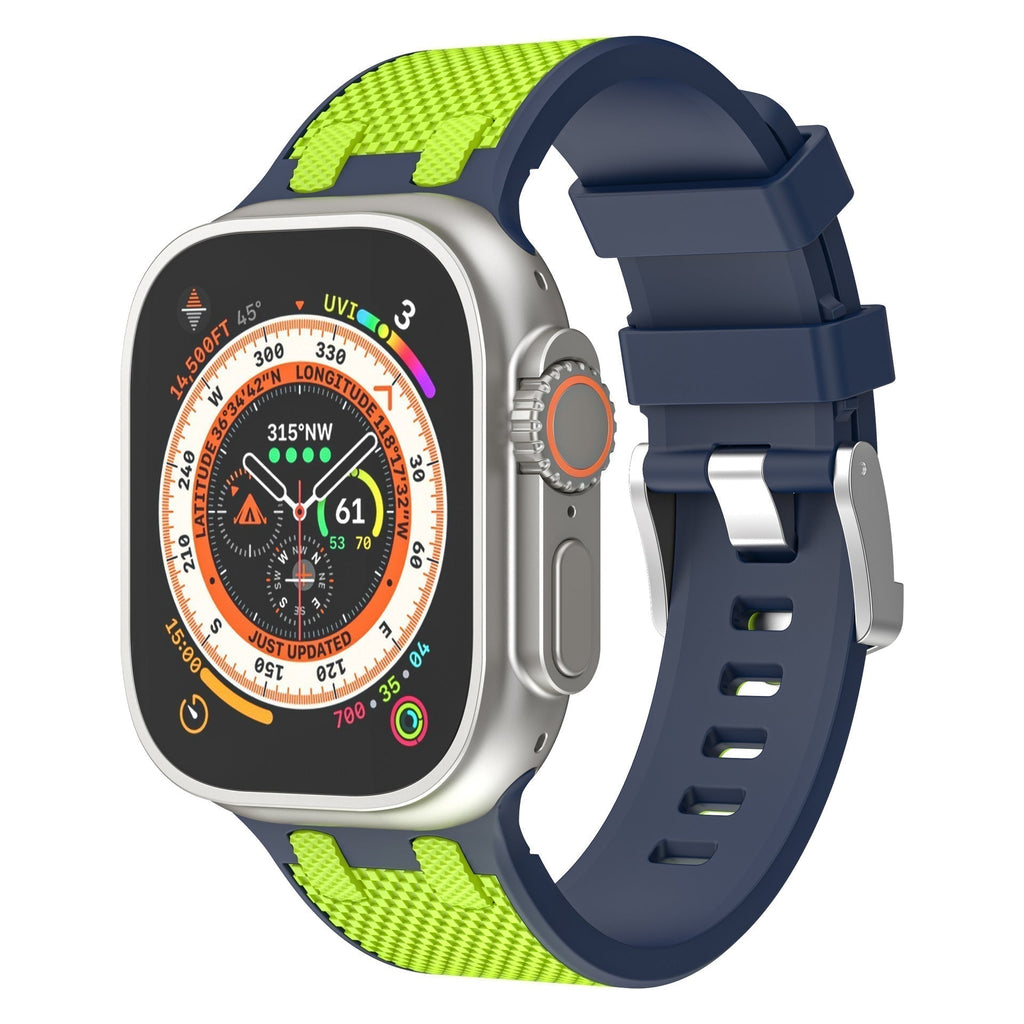 NovaFlex Silicone Band for Apple Watch Two-Tone Comfort Fit